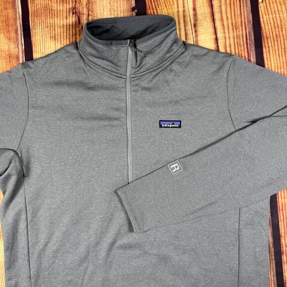 Patagonia R1 Daily 1/2 Zip Mens XXL Gray Performance Stretch Lightweight Hiking - Picture 1 of 5